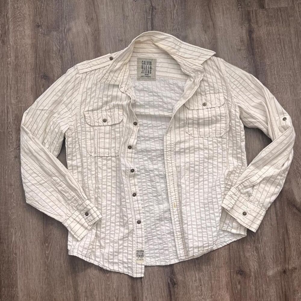 Calvin Klein Jeans Striped Button up